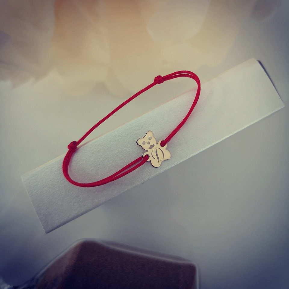 Bratara ursulet, aur galben 14k [3]