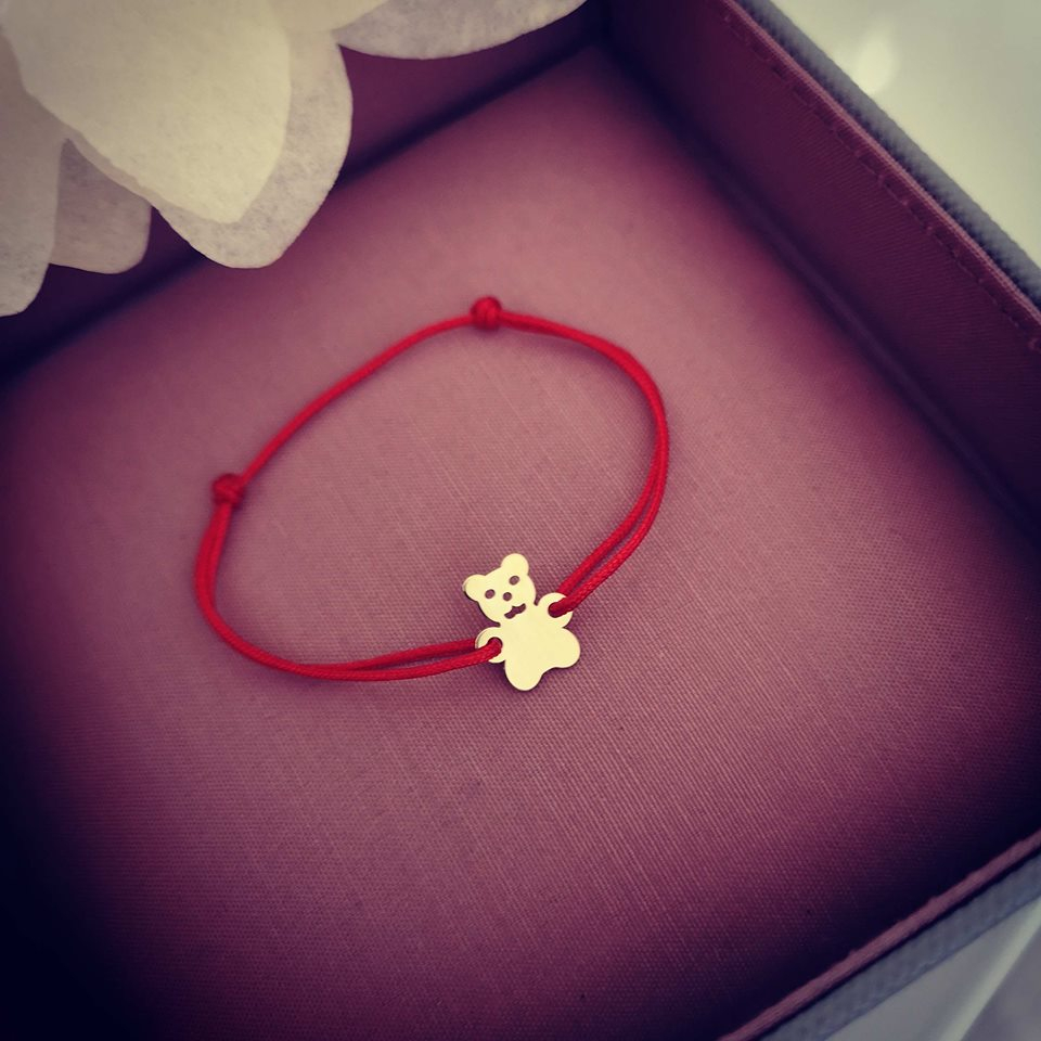 Bratara ursulet, aur galben 14k [4]