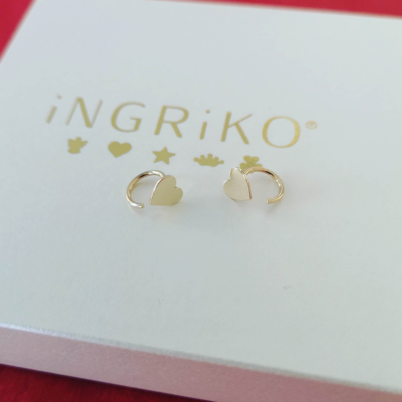 Cercei Amore, aur galben 14K [2]
