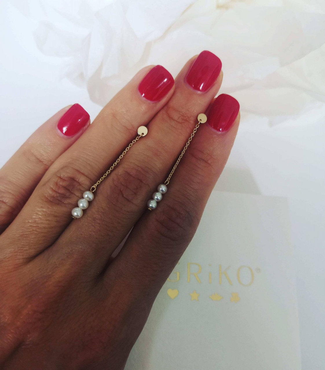 Cercei Perle, aur galben 14K [3]