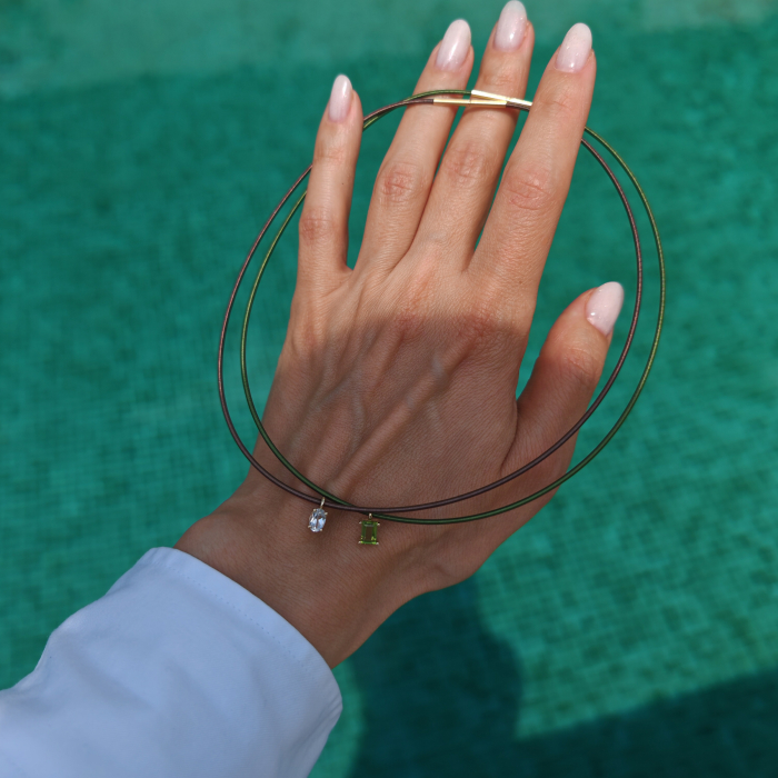 Colier Choker Personalizabil cu Inchidere din Aur Galben 14K Ingriko [5]