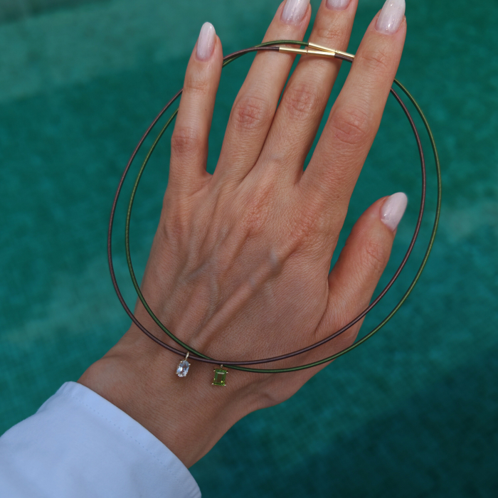Colier Choker Personalizabil cu Inchidere din Aur Galben 14K Ingriko [6]