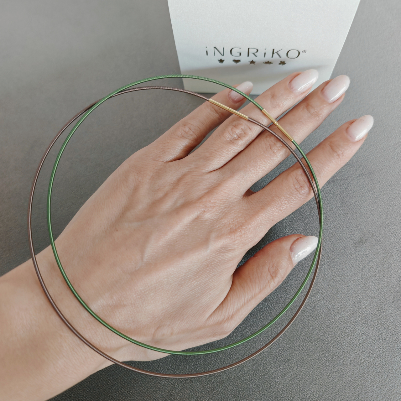 Colier choker tip colan colorat [7]