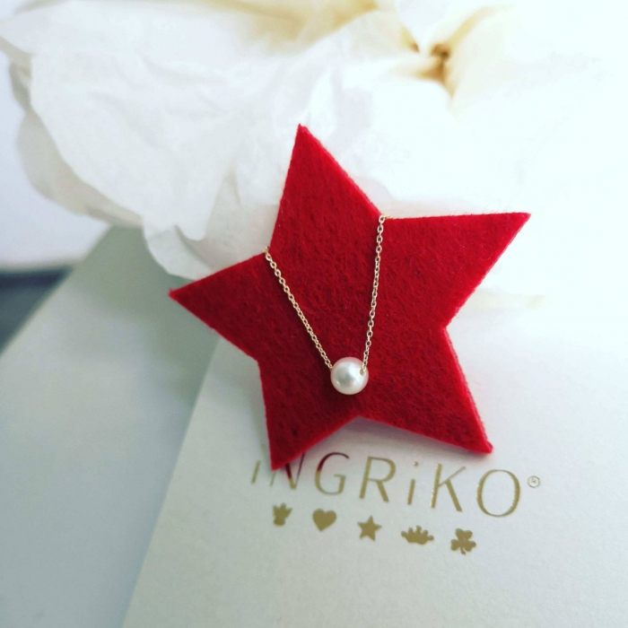 Colier cu Perla aur galben 14K [3]