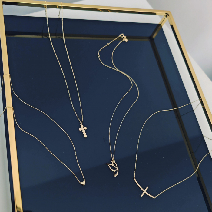 Colier Fluture Aur Galben 14k [3]
