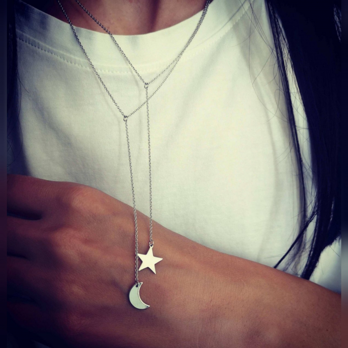 Colier lung argint 925 cu stea [2]