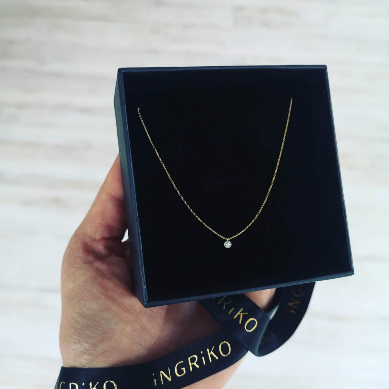 Colier Naked Diamond, aur 18K [3]