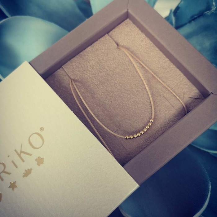 Colier snur reglabil bilute aur 14K [7]