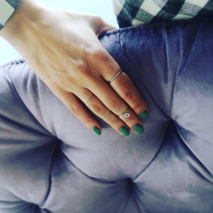 Inel Argint simplu, Argint 925 rodiat [3]