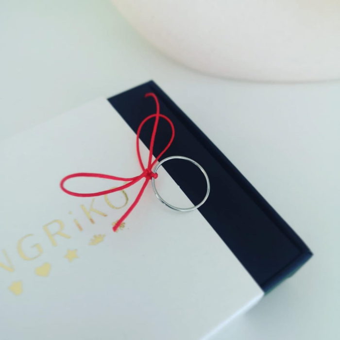 Inel Minimalist Argint 925 Rodiat Veriga Simpla [3]
