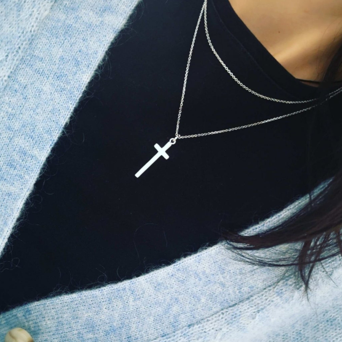 Lant Argint cu Cruce, dama [3]