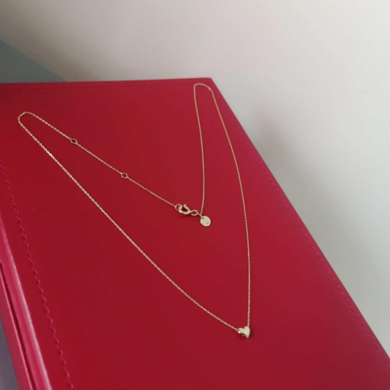 Lant cu inimioara din aur 14K [6]