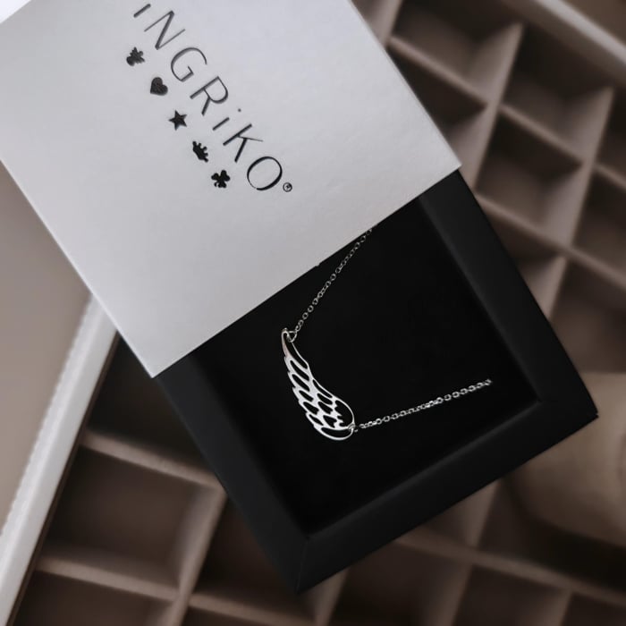 Lant cu pandantiv Aripa de Inger, din Argint 925 rodiat [3]