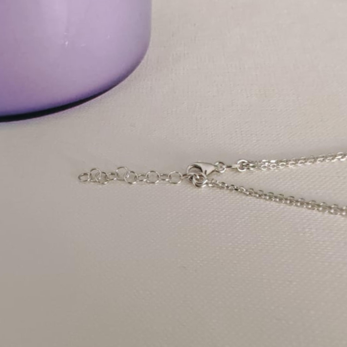 Lant dublu geometric, din Argint 925 rodiat [6]