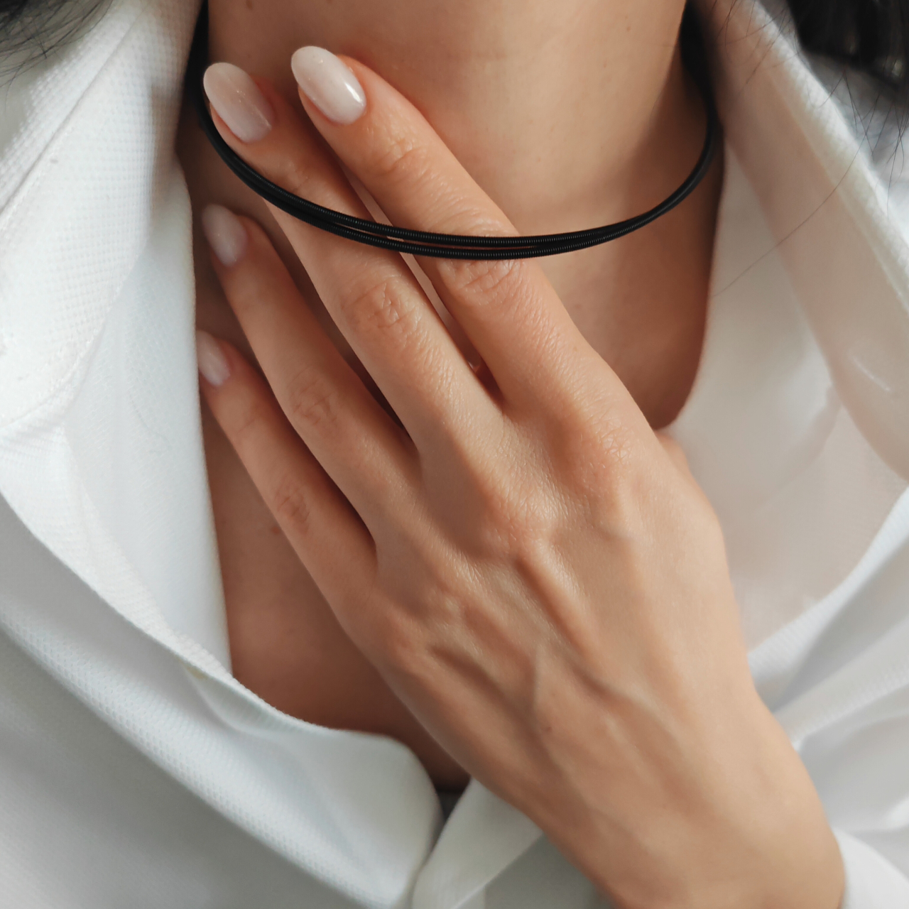 Lant sarpe dublu dama negru [2]