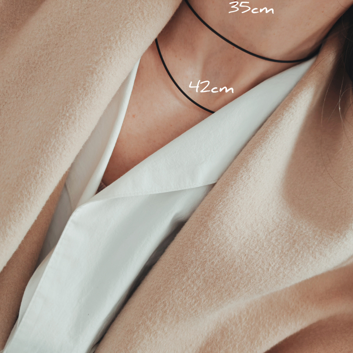 Lant silicon aur 14K, flexibil si modern – 42 cm [2]