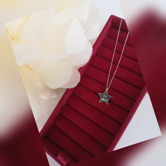 Lantisor argint 925 personalizat cu stea dama [3]