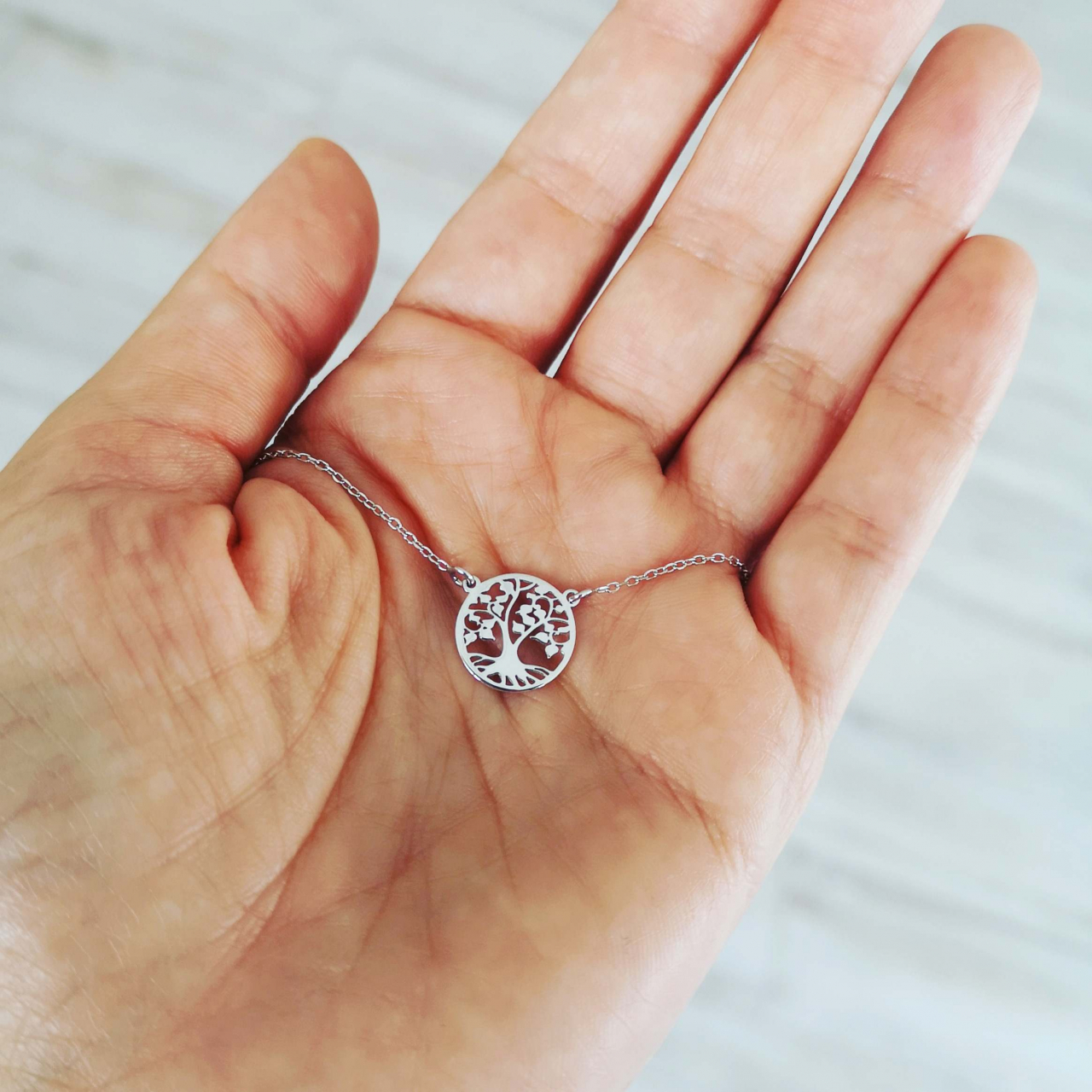 Lantisor argint copacul vietii [3]