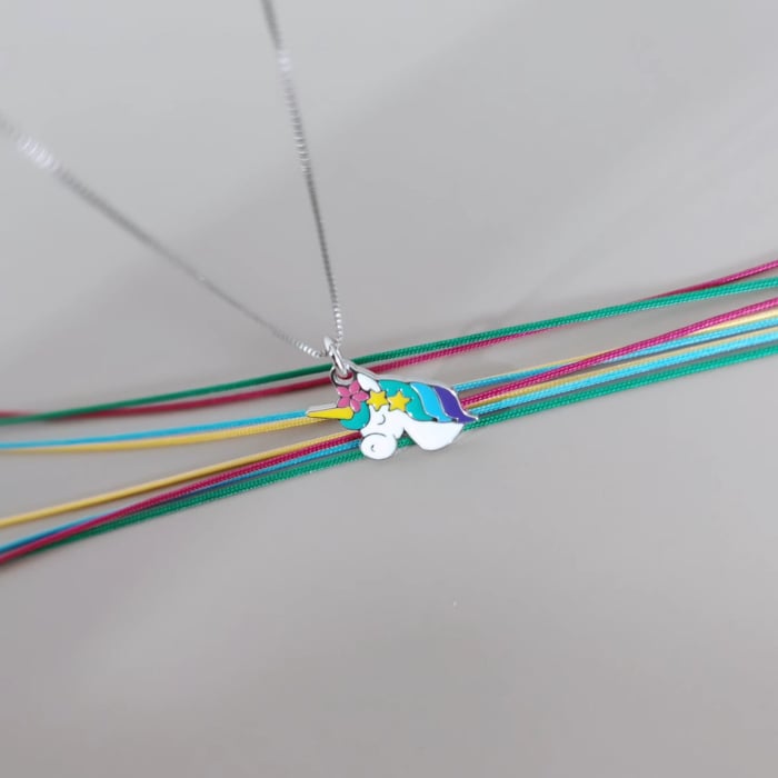 Lantisor din argint 925 pentru fetite - vis de unicorn [2]