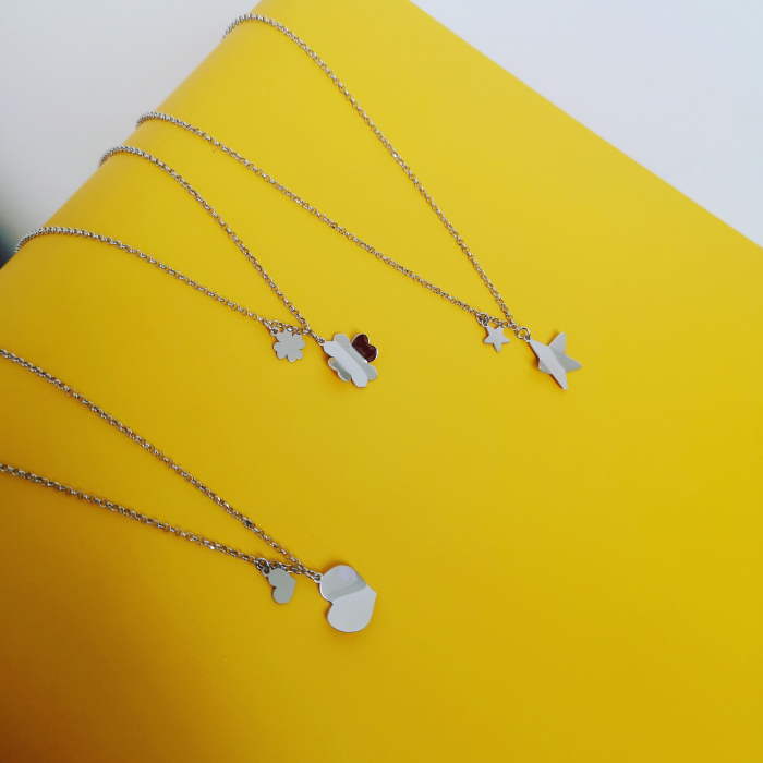 Lantisor argint femei trifoi Lucky me [3]