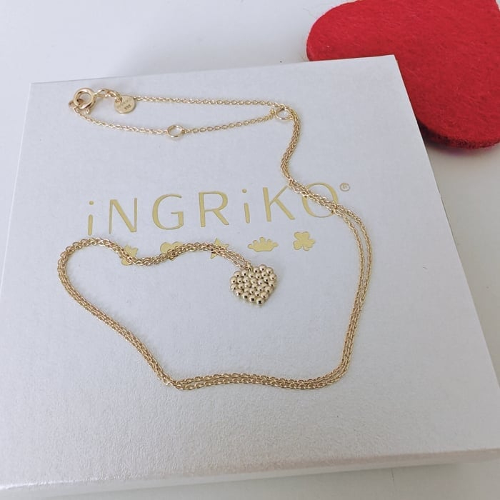 Lantisor Aur 14K cu Inima pentru Dama [6]