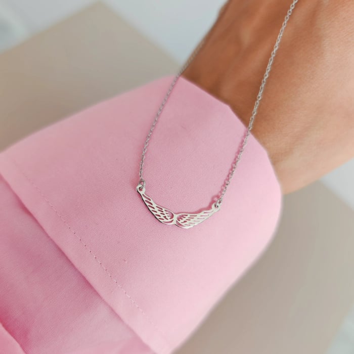 Lantisor cu aripi de inger din argint 925 rodiat [2]