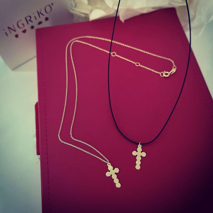 Lantisor de aur cu cruciulita [3]