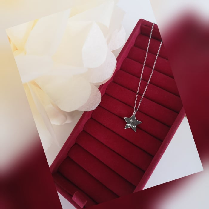 Lantisor Personalizat cu Stea din Argint 925 pentru Dama [4]