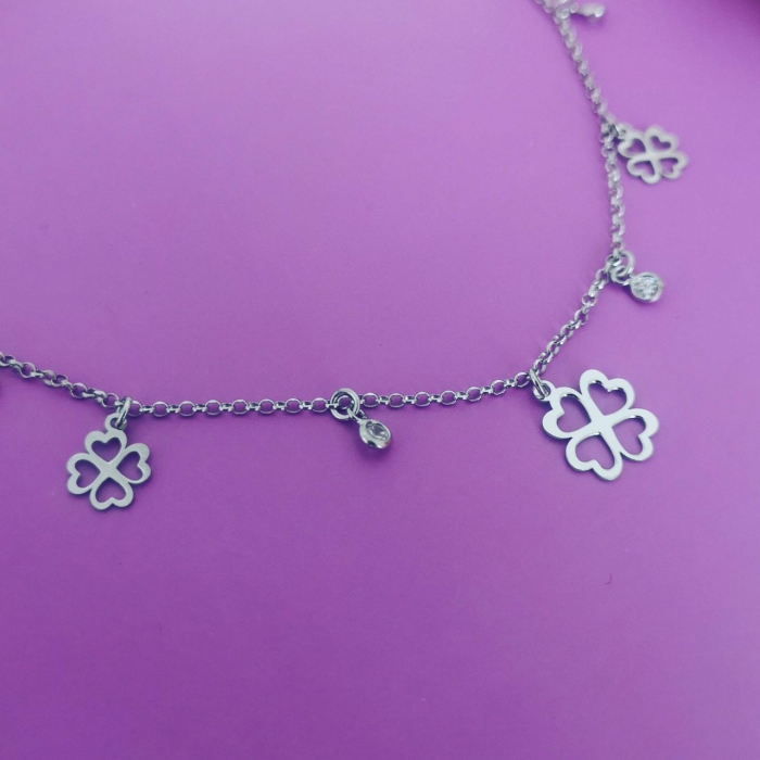 Lantisor trifoi din argint 925 [3]