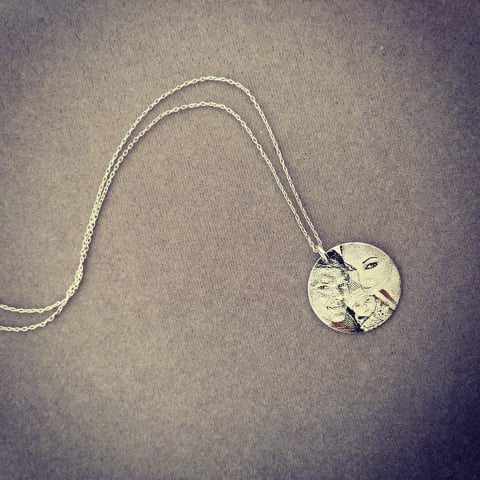 Pandantiv cu poza pe lant argint 925 [2]