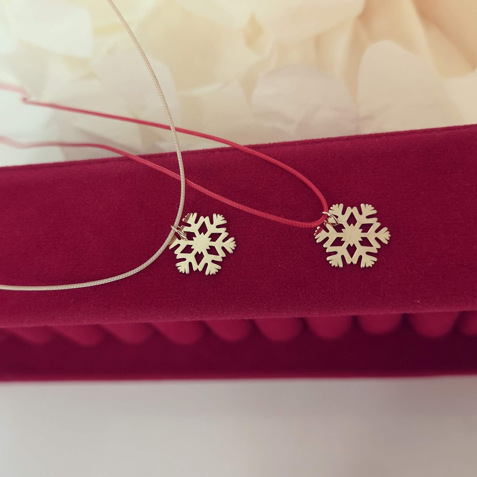 Pandantiv fulg aur galben 14K [4]