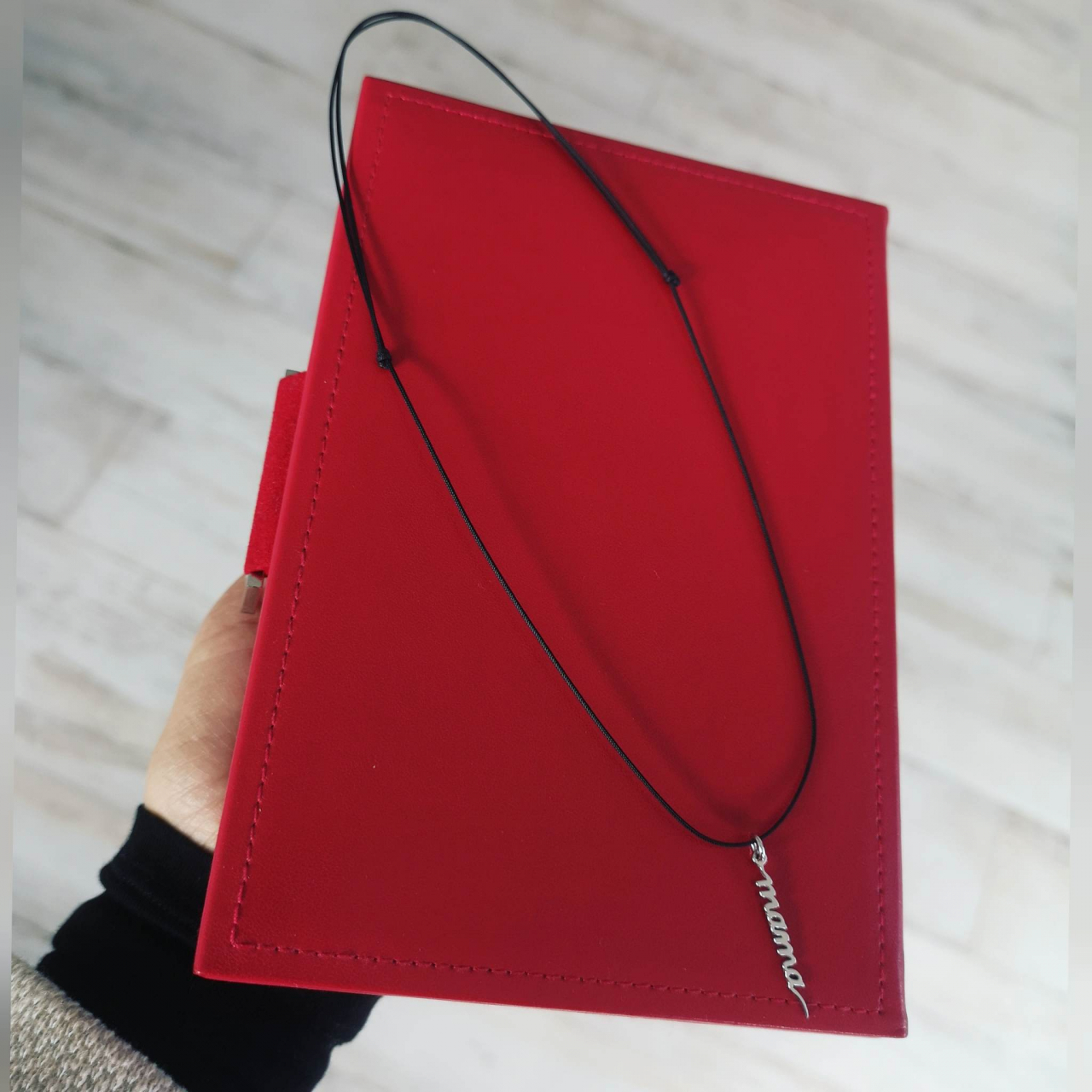 Pandantiv argint 925 mama pe snur reglabil [3]