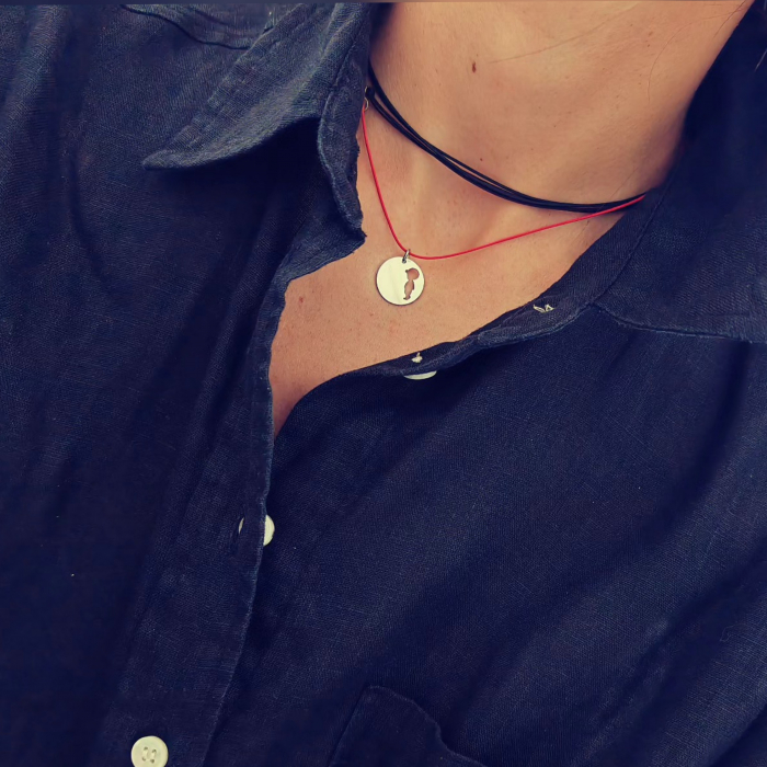 Pandantiv personalizat argint 925 baietel, pe snur reglabil [3]