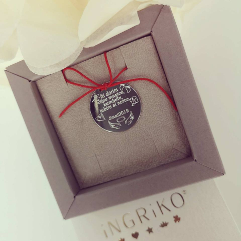 Bijuterii Personalizate - Banut mot Argint 925 rodiat