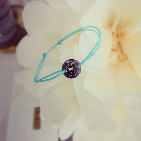 Bratara argint 925 gravata Live Laugh Love [2]
