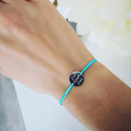 Bratari Matchy - Bratara argint 925 gravata Live Laugh Love