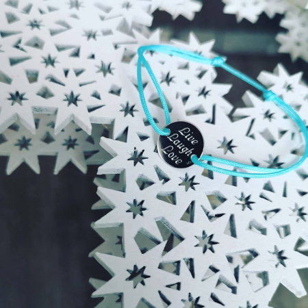 Bratara argint 925 gravata Live Laugh Love [1]