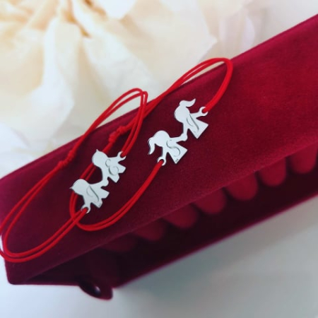 Bratara argint personalizata 2 frati / prieteni [1]