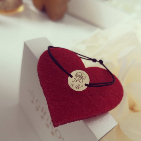 Bratara Banut 12mm, Aur galben 14K [2]