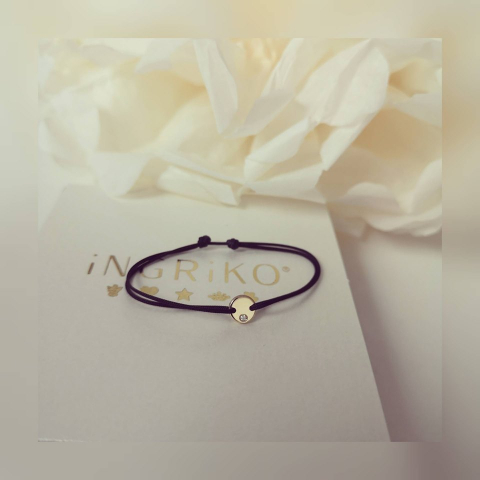 Bratara Banut cu DIAMANT, Aur 14K [5]