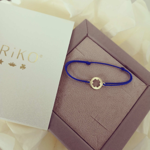 Bratara banut trifoi, aur galben 14K [5]