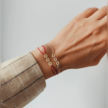 Bratara banuti inimi aur galben 14K [1]