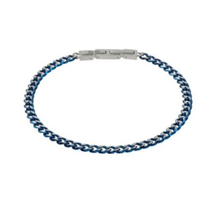 Bratara barbati otel inoxidabil - culoare albastra [1]