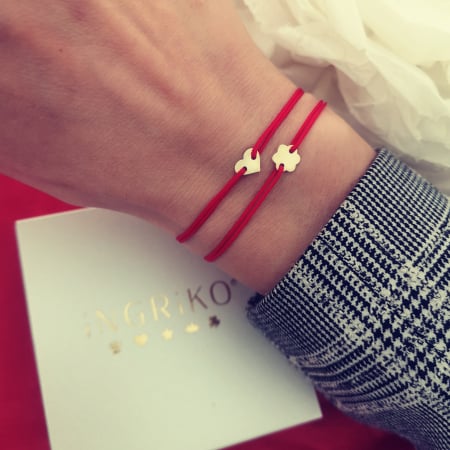 Bratara bebe cu aur 14K si initiala personalizata [4]