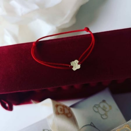 Bratara bebe cu aur 14K si initiala personalizata [1]