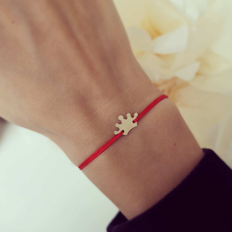 Bijuterii Personalizate - Bratara Coroana, Aur Galben 14K