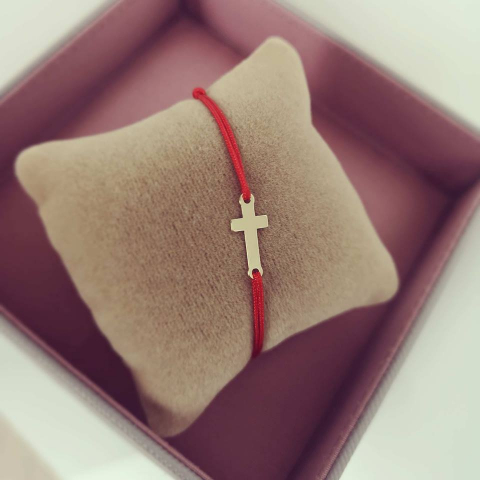 Bratara cruciulita aur galben 14K [1]