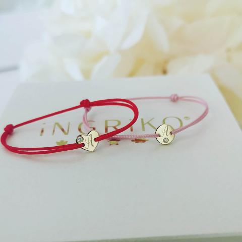 Bratara cu diamant inimioara aur 14K [4]