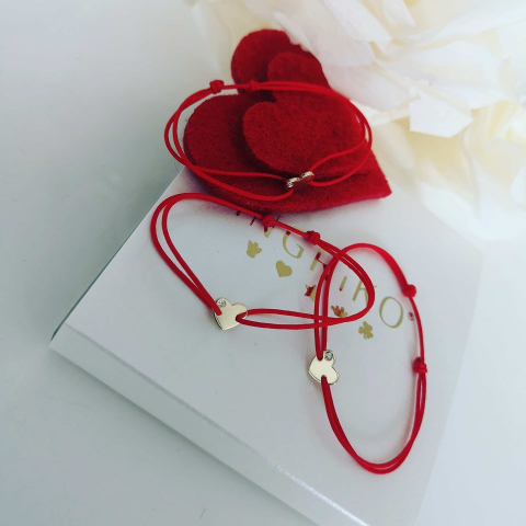 Bratara cu diamant si inima aur 14K [3]