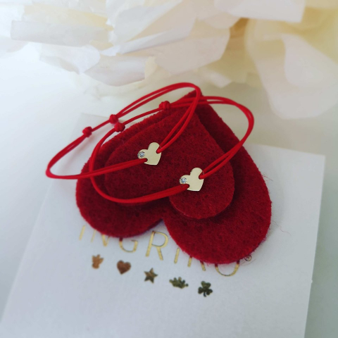 Bratara cu diamant si inima aur 14K [1]